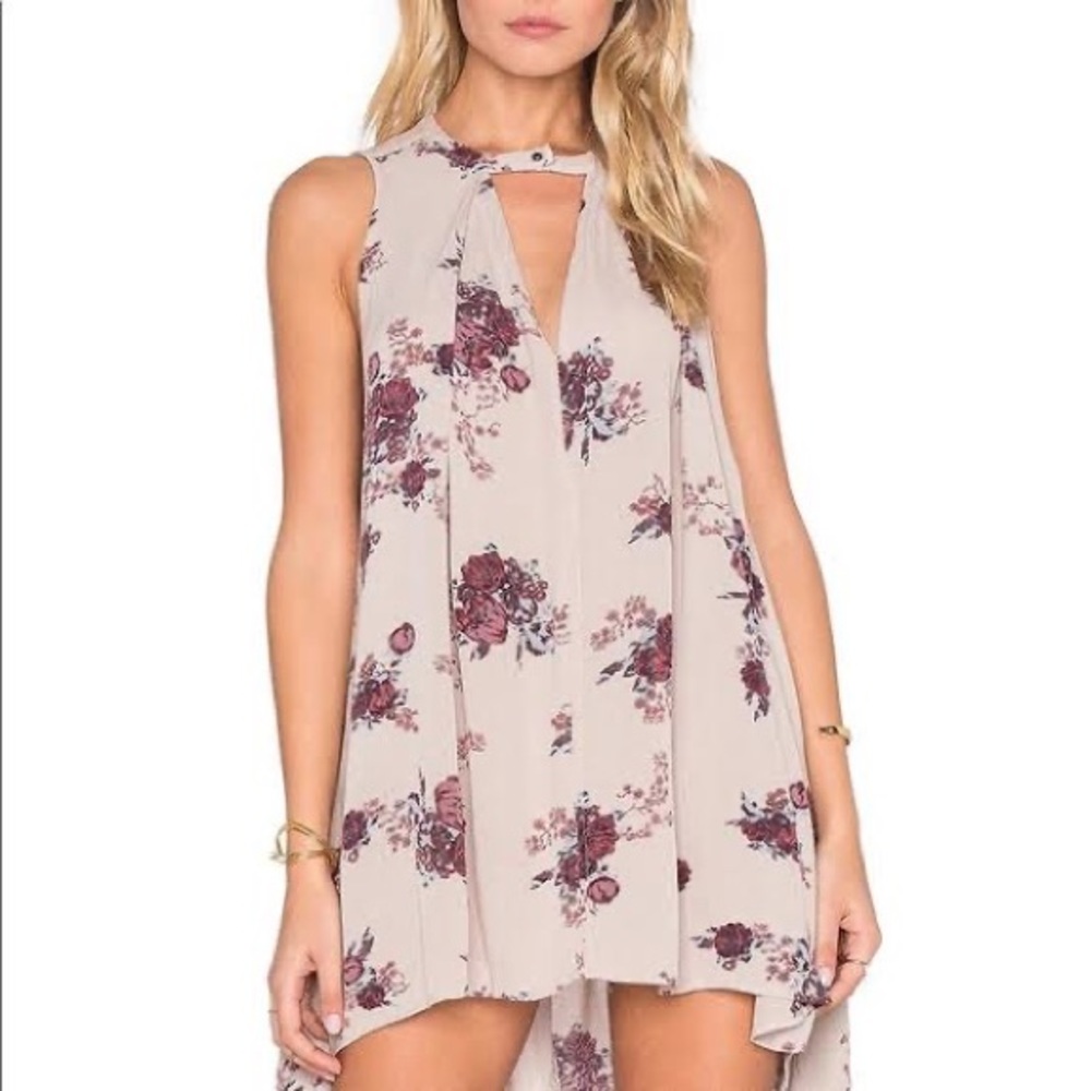 Free People Floral Tree Swing Tunic Dress